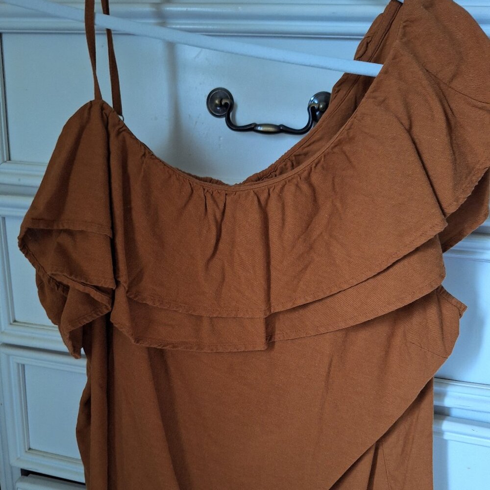 Old Navy Rust One Shoulder Top